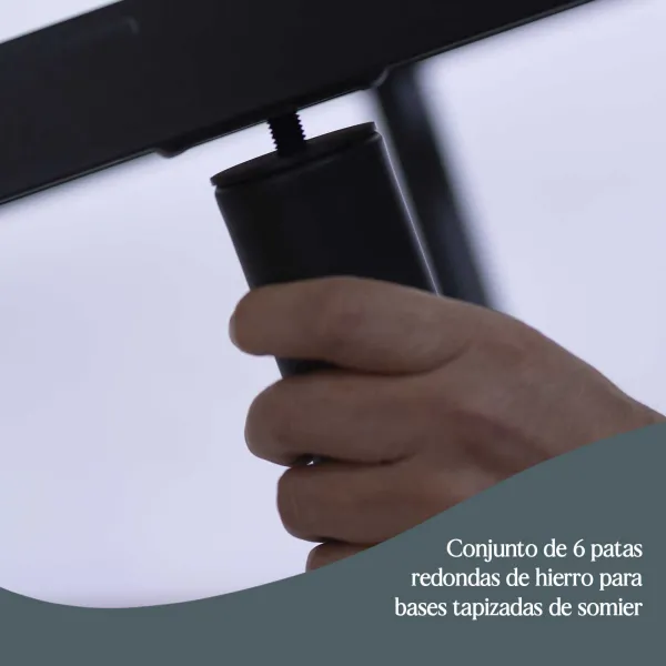 Conjunto 6 patas para bases tapizadas | Mueblix