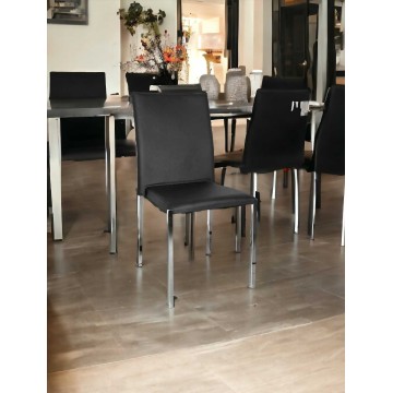 Conjunto de 4 sillas Beta de piel | Mueblix