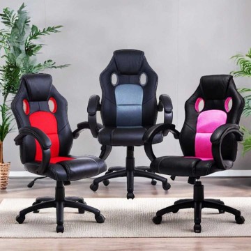 Silla Gaming Valencia|Varios Colores|Tapizado Piel Sintética|Reclinable