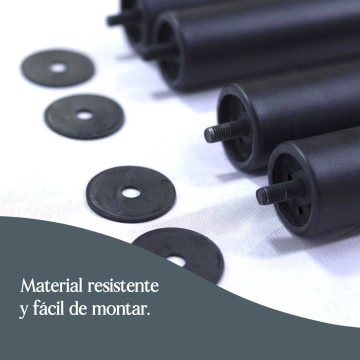 Conjunto 4 patas para bases tapizadas | Mueblix